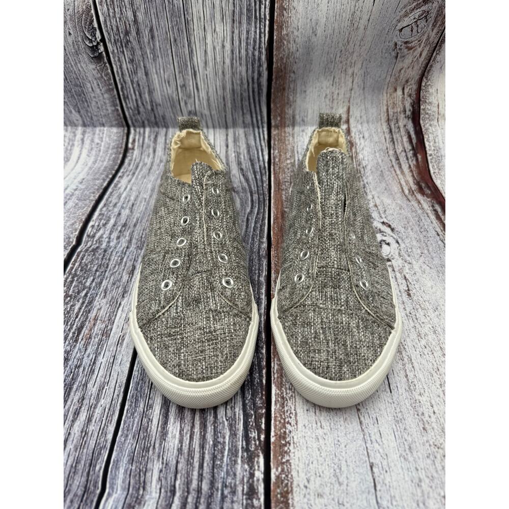 Corky's Babalu Tweed Gray Slip On Casual Sneakers Size 10